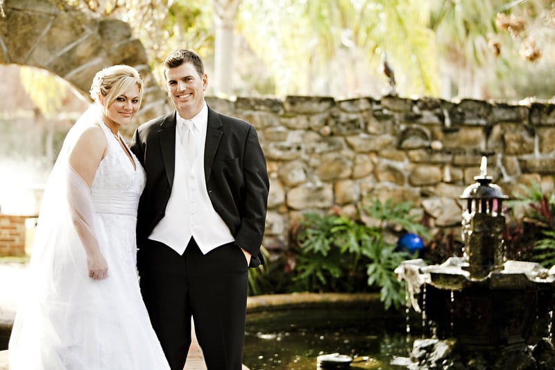 Castle Wedding Couple