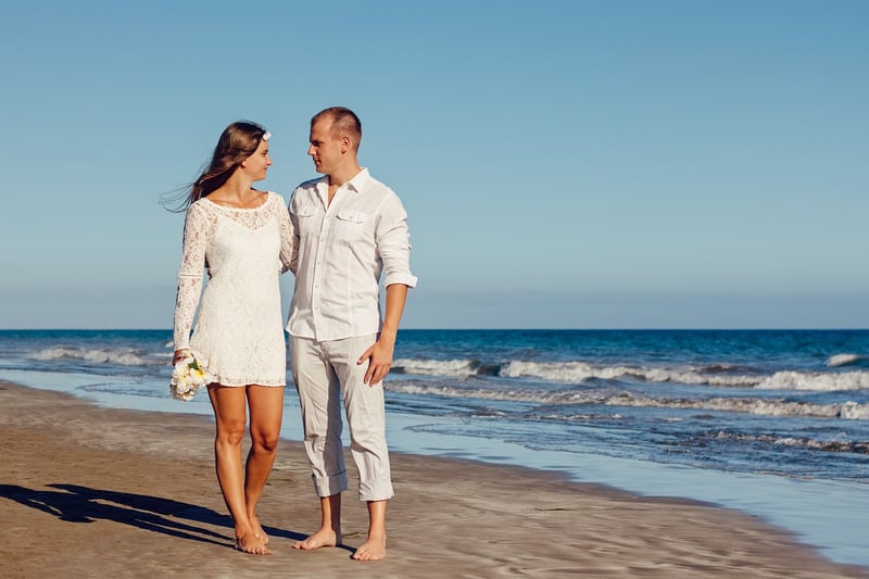 Beach Wedding Couple